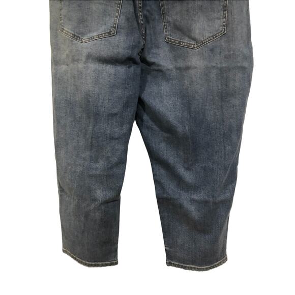 NWT NEW‎ Eloquii Classic Fit Stretch Denim Mom Jean Denim Jeans Distressed - Picture 14 of 16